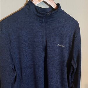 Reebok Dark Blue Half-Zip Top